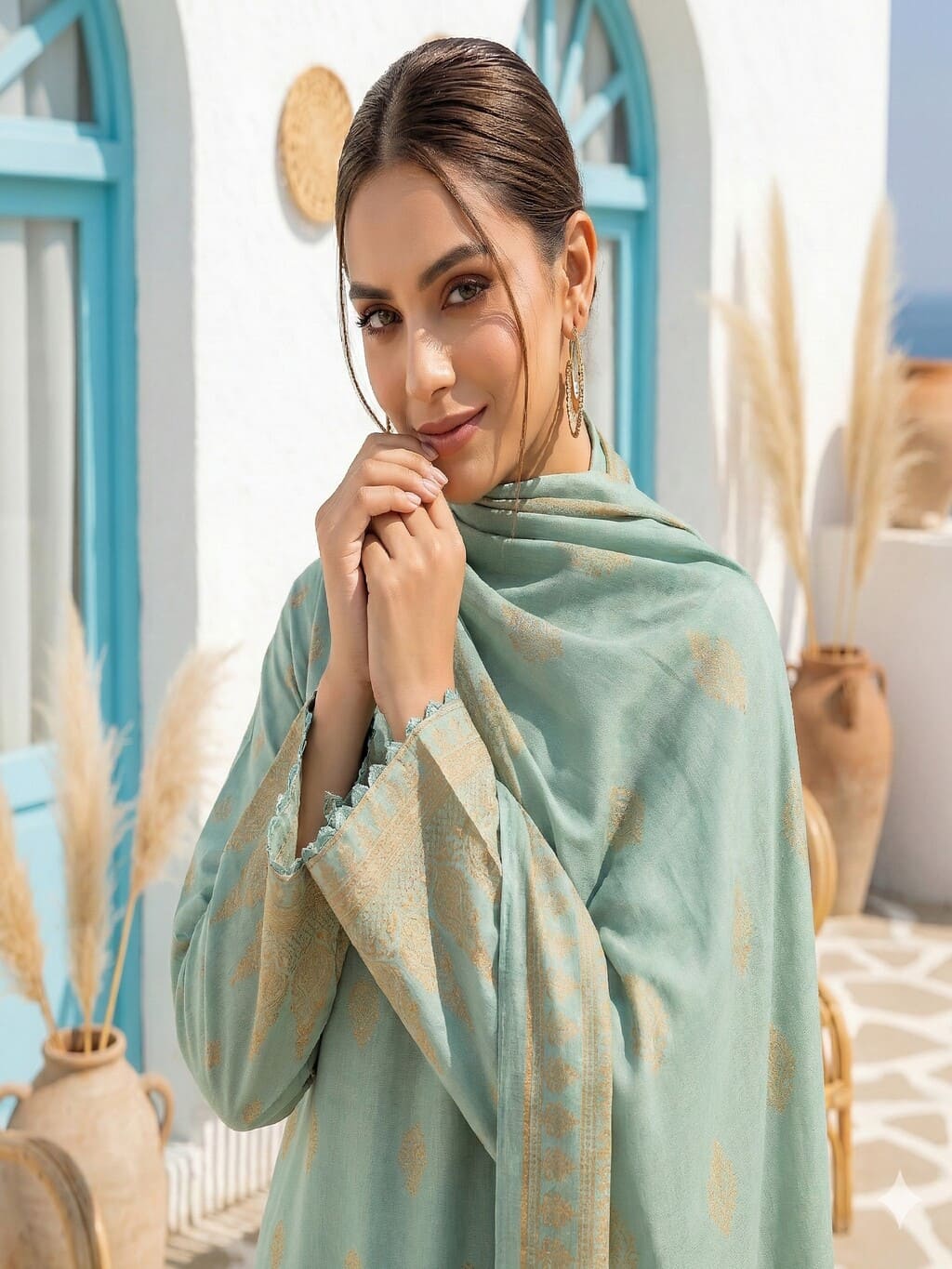 Unstitched Jacquard Brosha 3 Piece