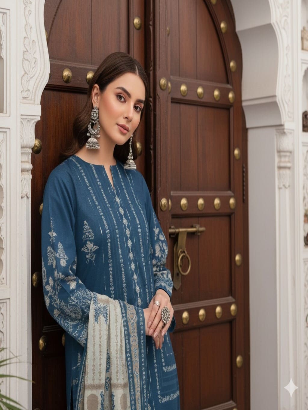 Unstitched Printed Lawn 3 Piece