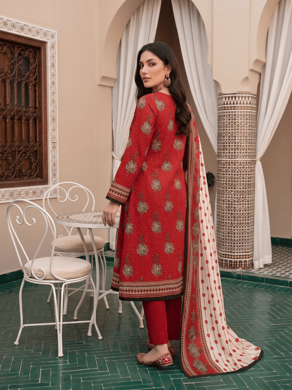 Unstitched Printed Lawn 3 Piece