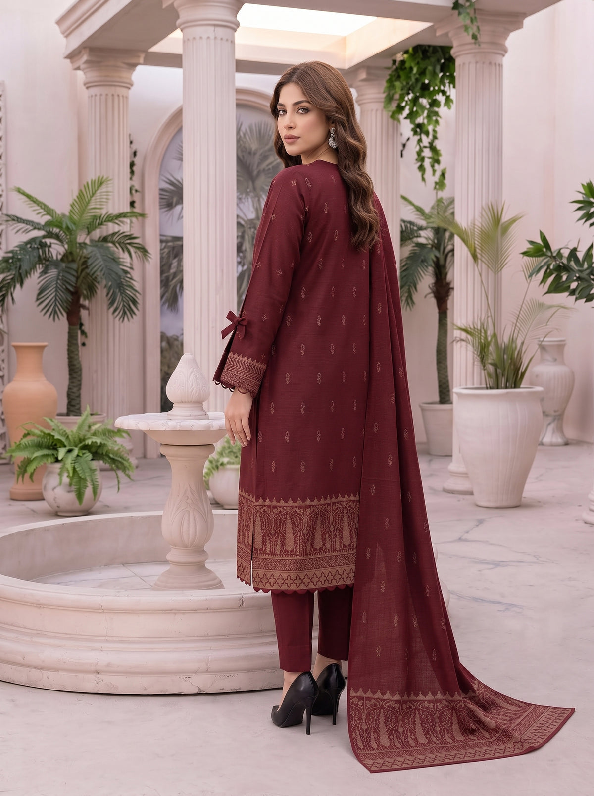 Libas e Khas Karandi 3-Piece Printed Suits Vol 2 (Design 6)