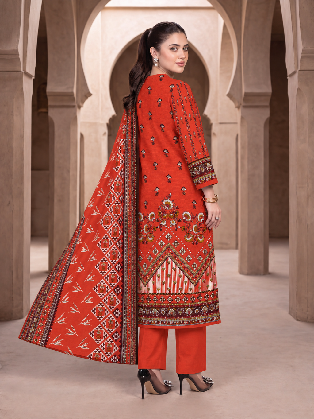 Khaddar Mehak 3-Piece Suit Vol 3 (Design 8)