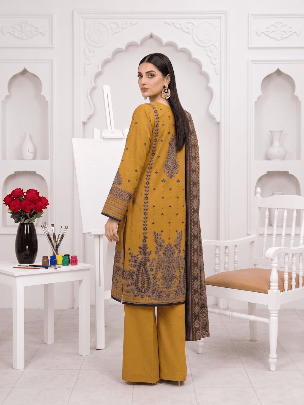 Unstitched Printed Lawn 3 Piece