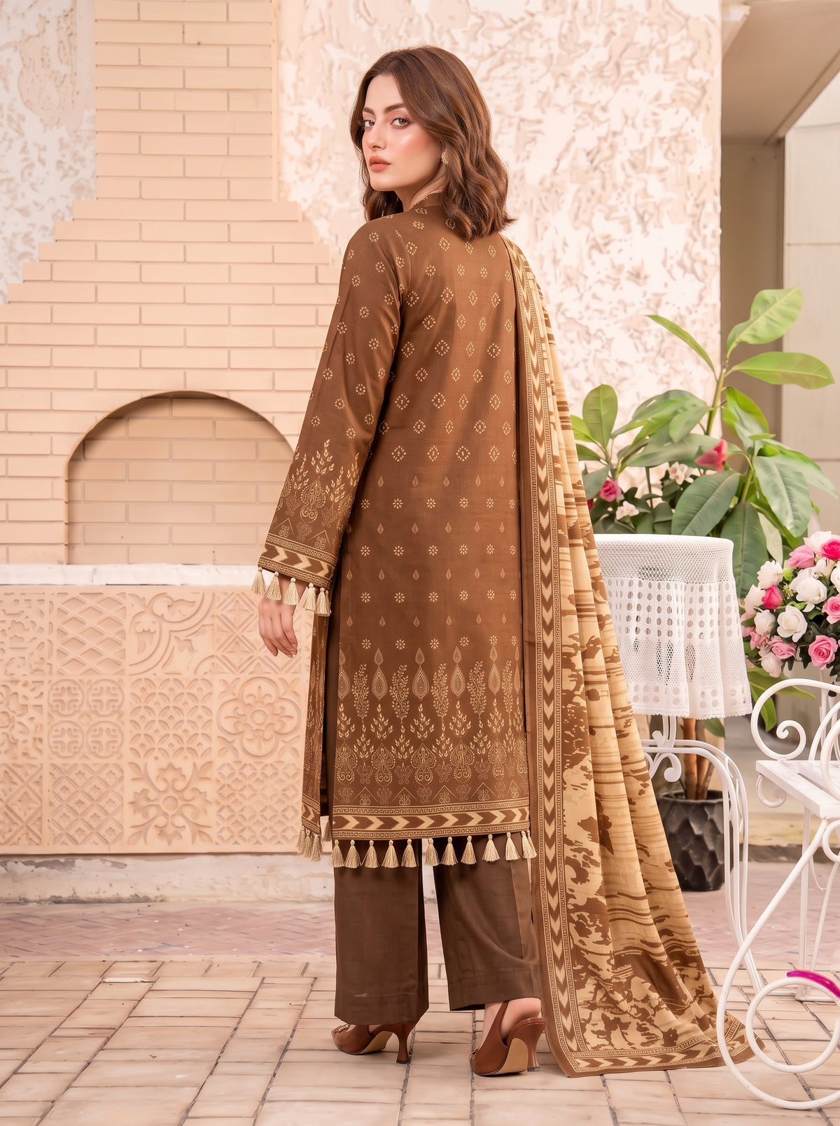 Khumar Vol 2 Printed 3-Piece Suit (Design 5)