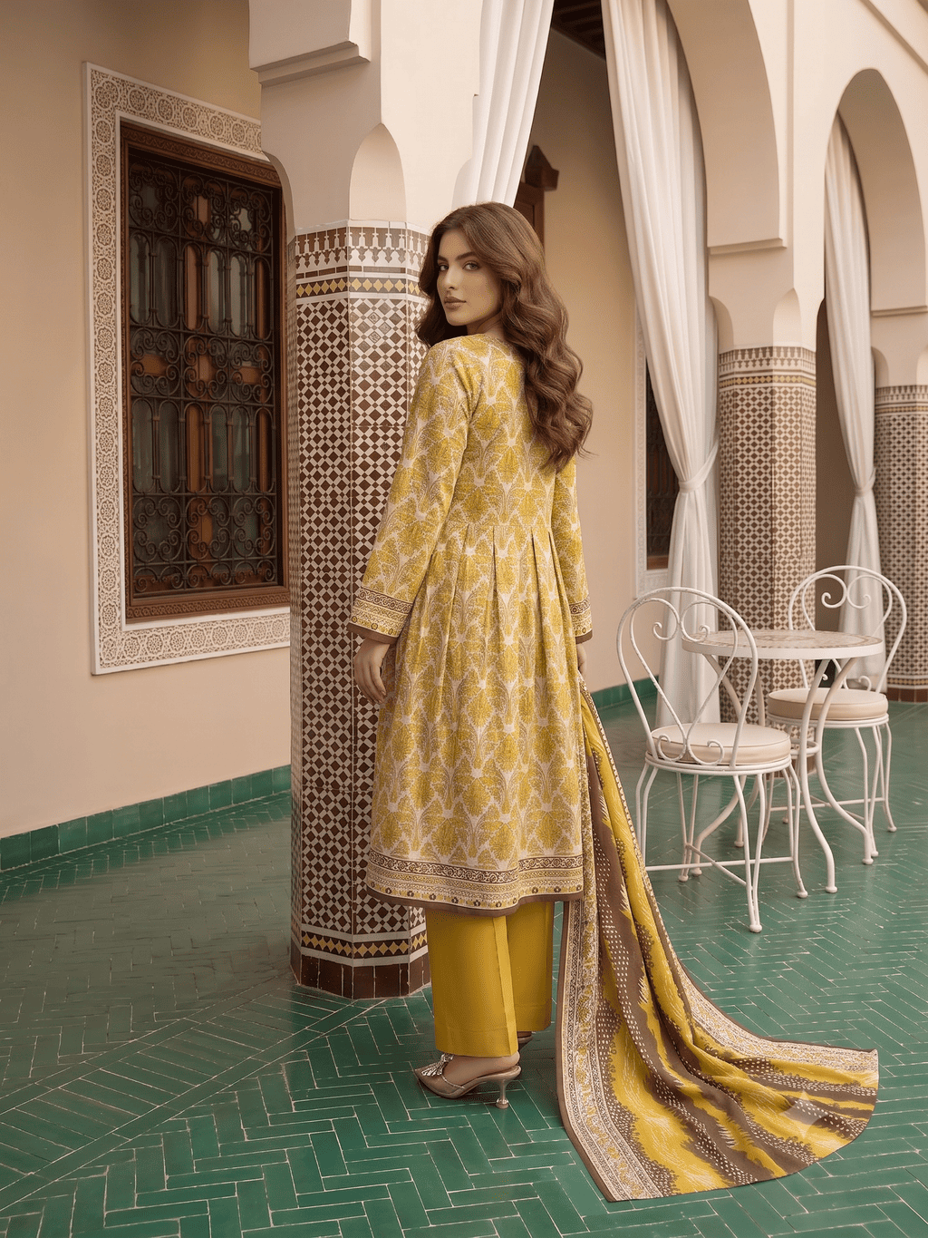 Unstitched Printed Lawn 3 Piece