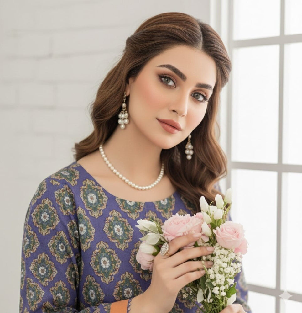 Unstitched Printed Lawn 3 Piece