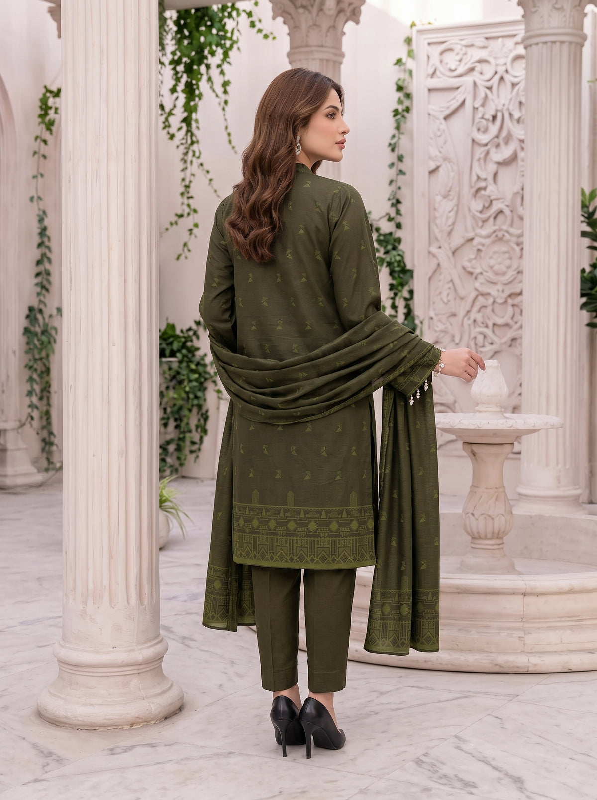 Libas e Khas Karandi 3-Piece Printed Suits Vol 2 (Design 5)