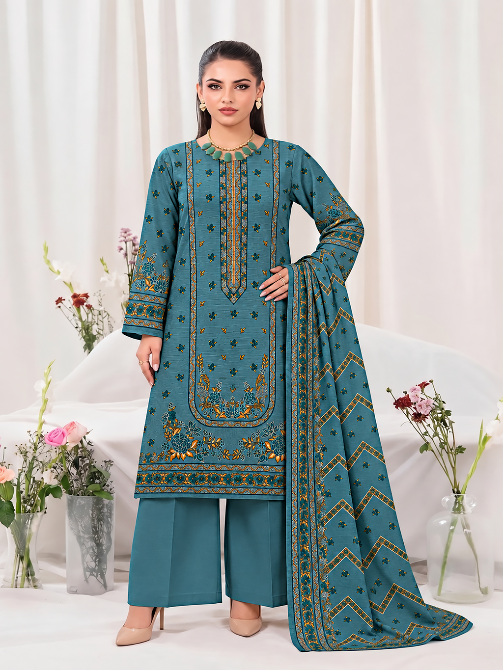 Khaddar Mehak 3-Piece Suit Vol 4 (Design 6)