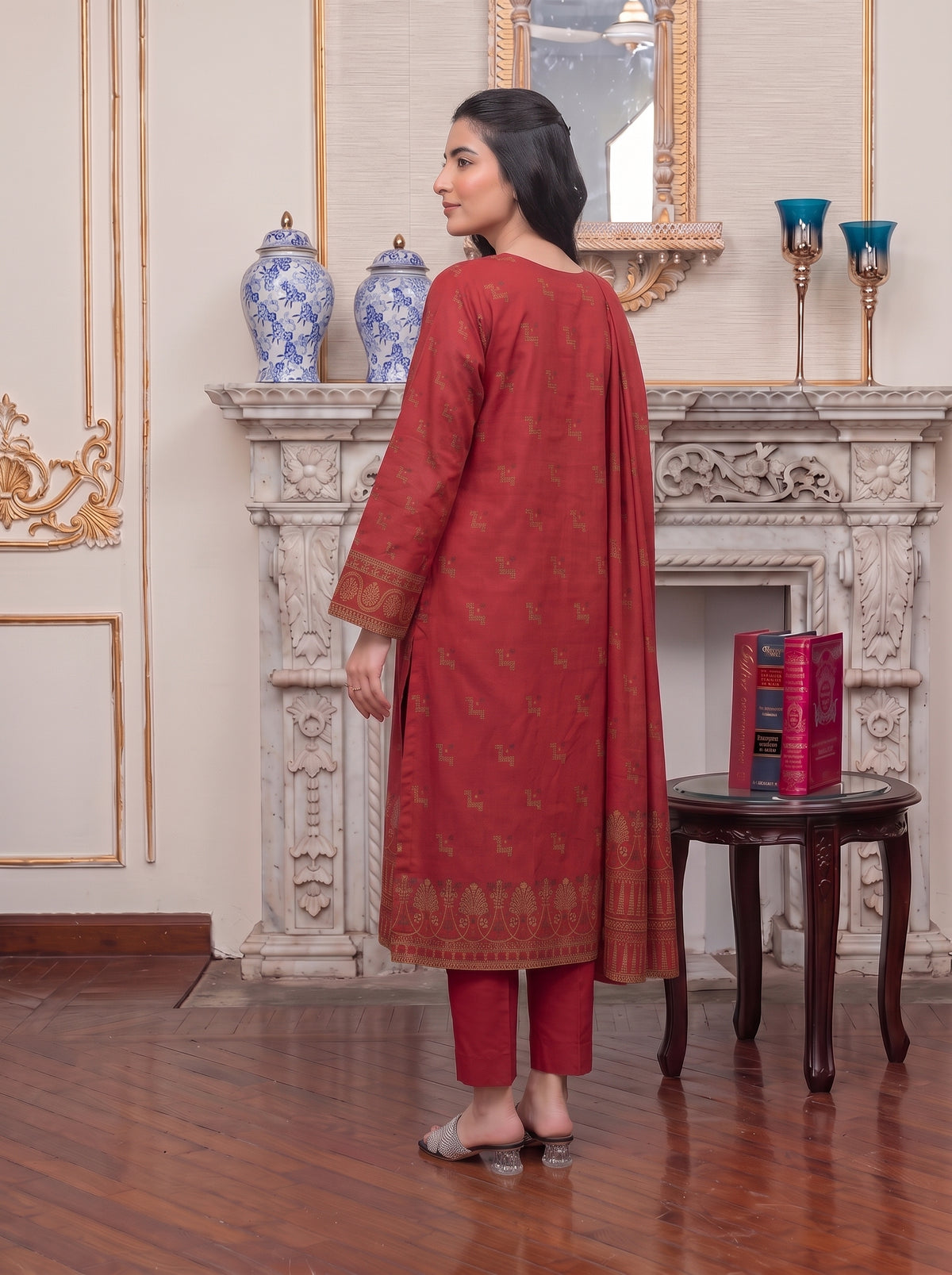 Saqaafah – 3 Piece Printed Lawn Suit