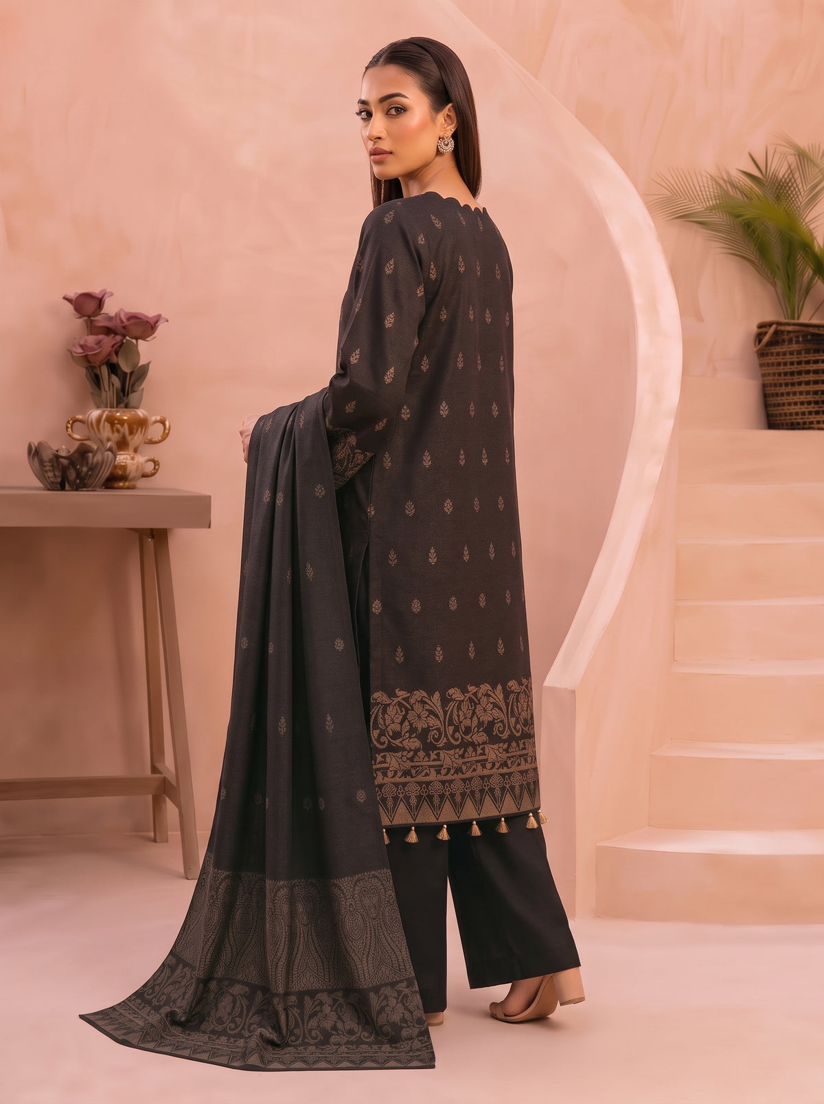 Libas e Khas Karandi 3-Piece Printed Suits Vol 1 (Design 5)