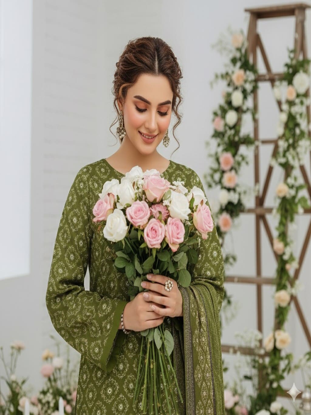Unstitched Printed Lawn 3 Piece