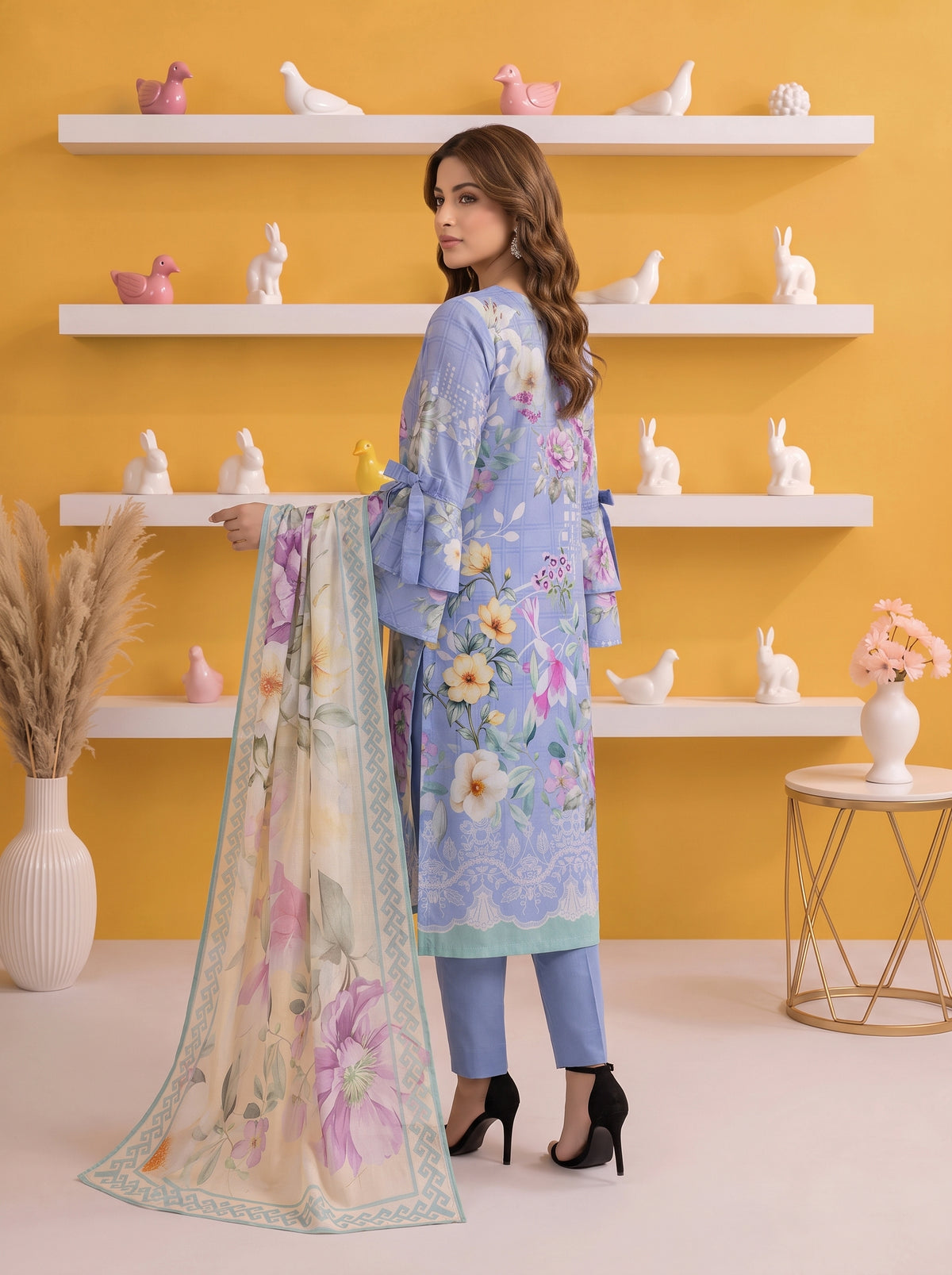 Gul-e-Saher – 3 Piece Printed Lawn Suit