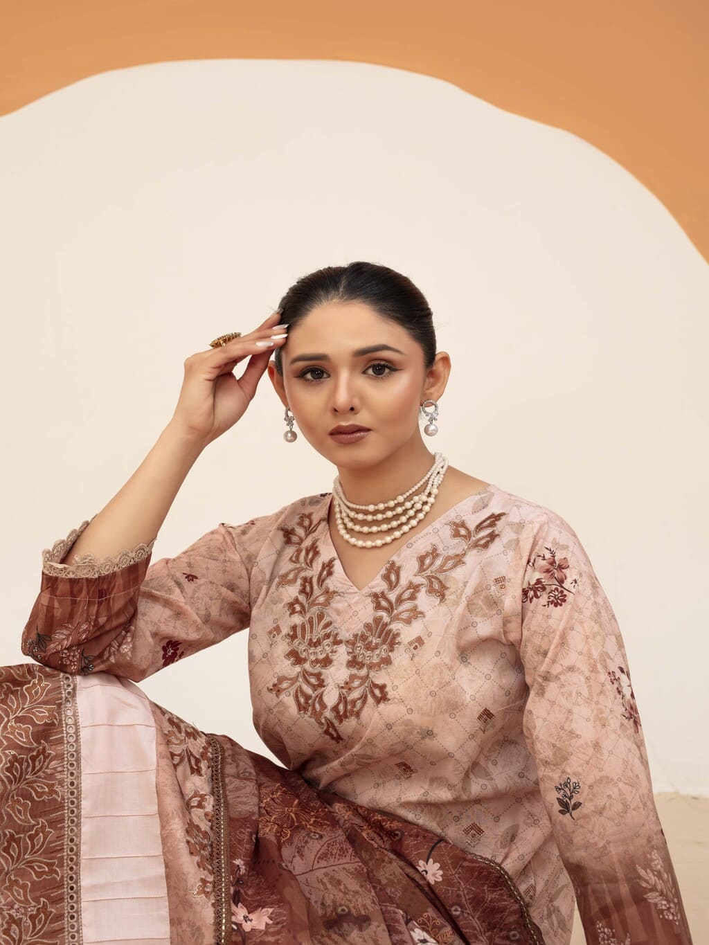 Unstitched Printed Lawn 3 Piece