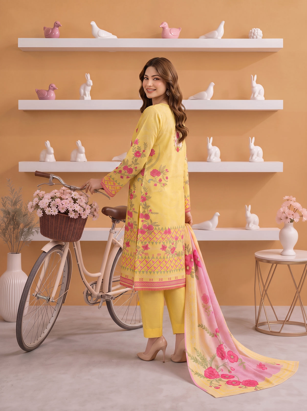 Gul-e-Saher – 3 Piece Printed Lawn Suit