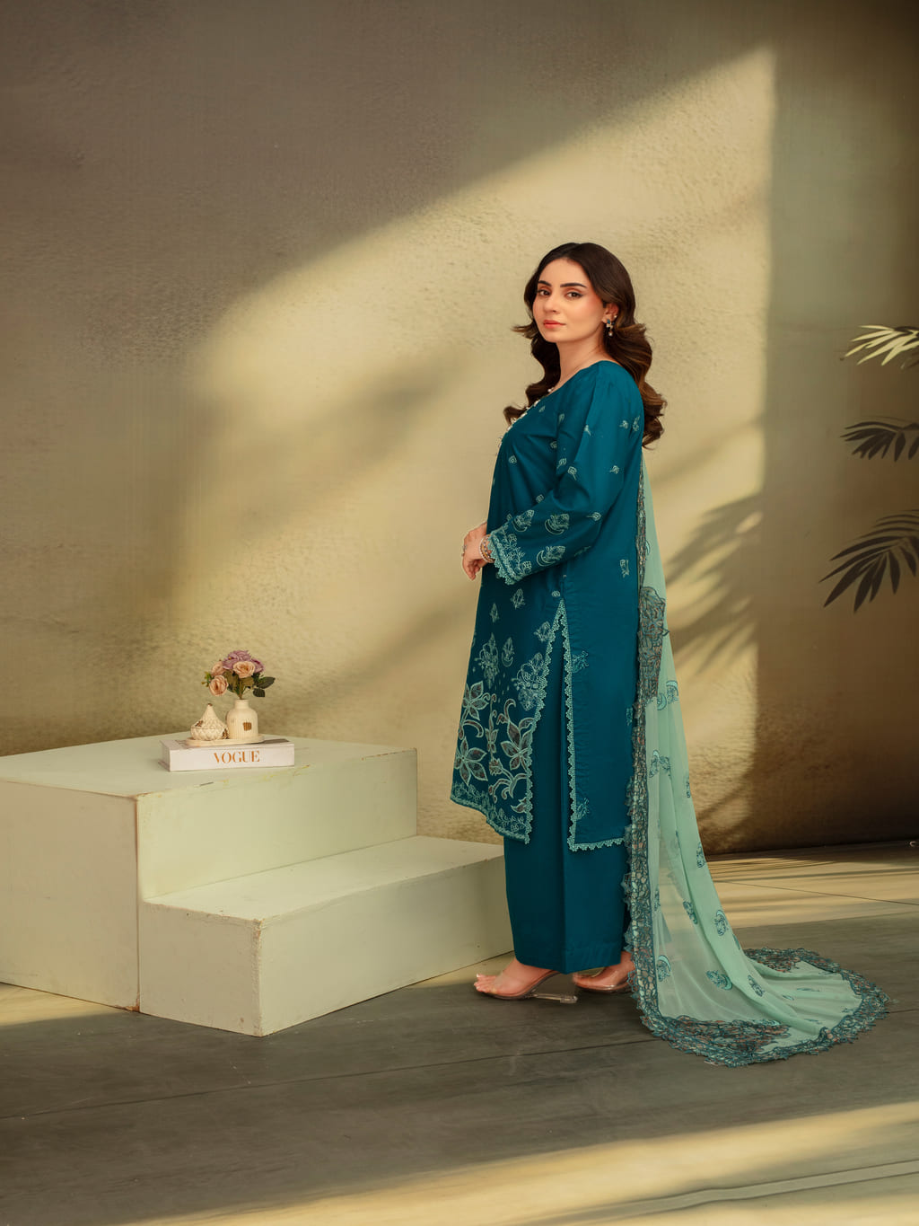 Unstitched Printed Lawn 3 Piece Suit