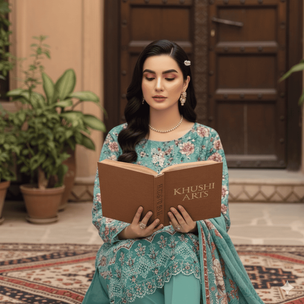 Unstitched Printed Karandi 3 Piece