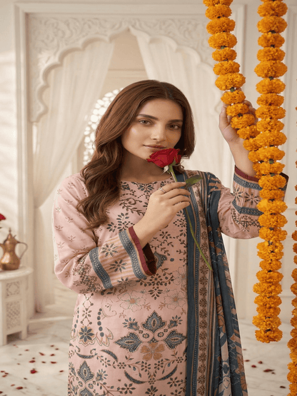 Unstitched Printed Lawn 3 Piece