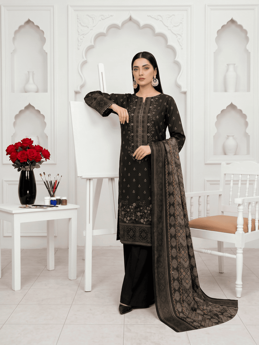 Unstitched Printed Lawn 3 Piece