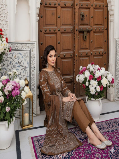 Unstitched Printed Lawn 3 Piece