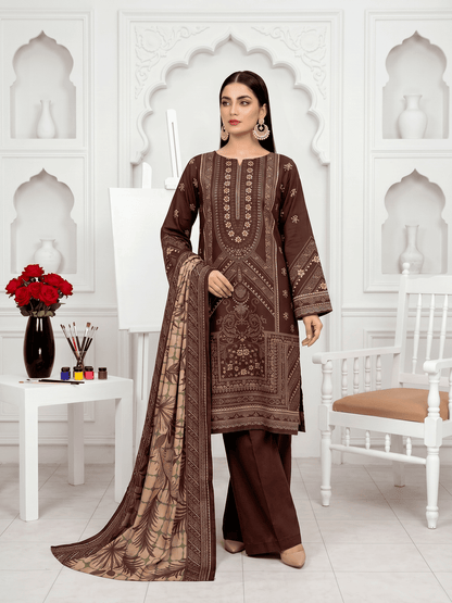 Unstitched Printed Lawn 3 Piece