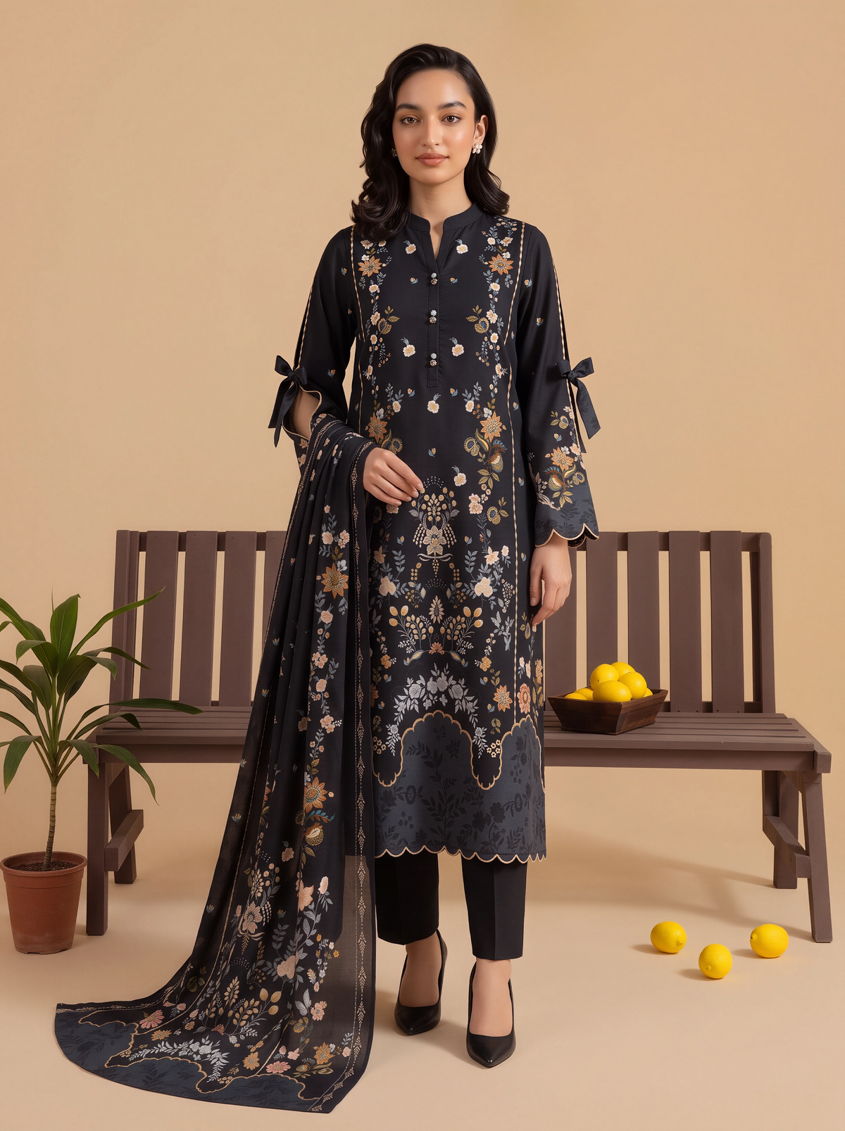 Mayal – 3 Piece Printed Suit  Vol 3 (Design 9)