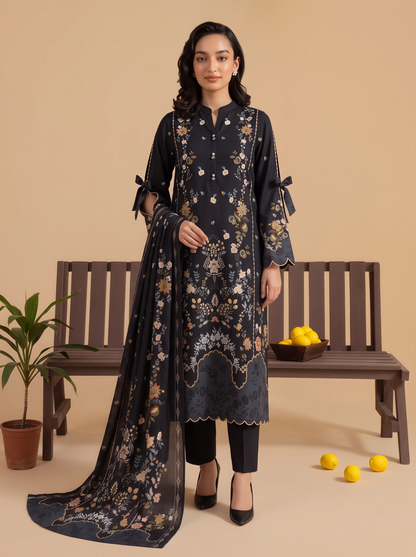 Mayal – 3 Piece Printed Suit  Vol 3 (Design 9)