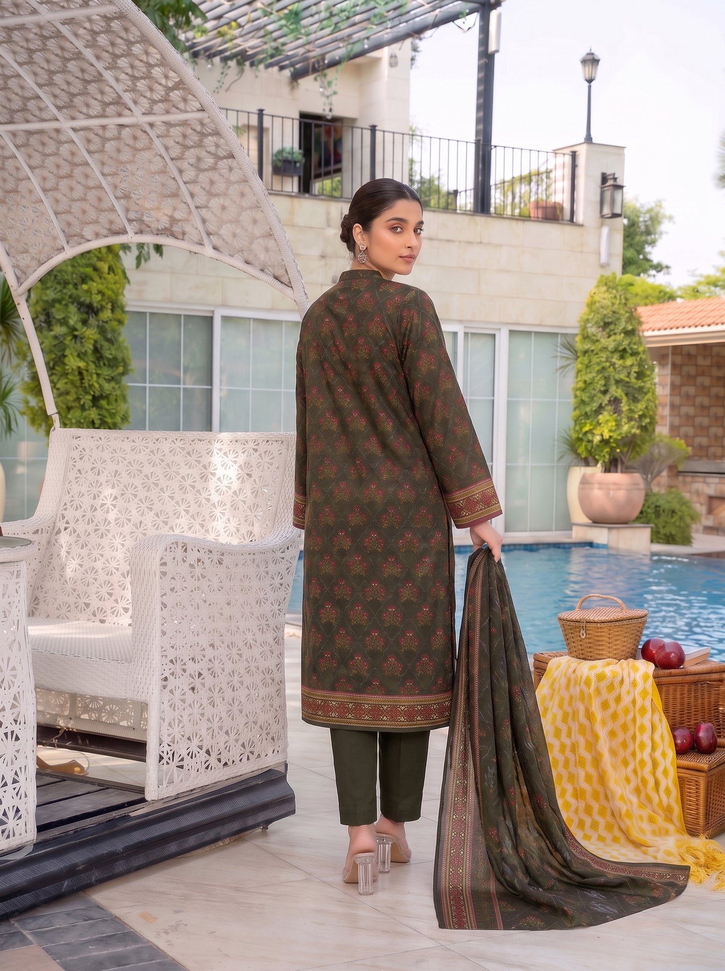 Unstitched Printed Lawn 3 Piece