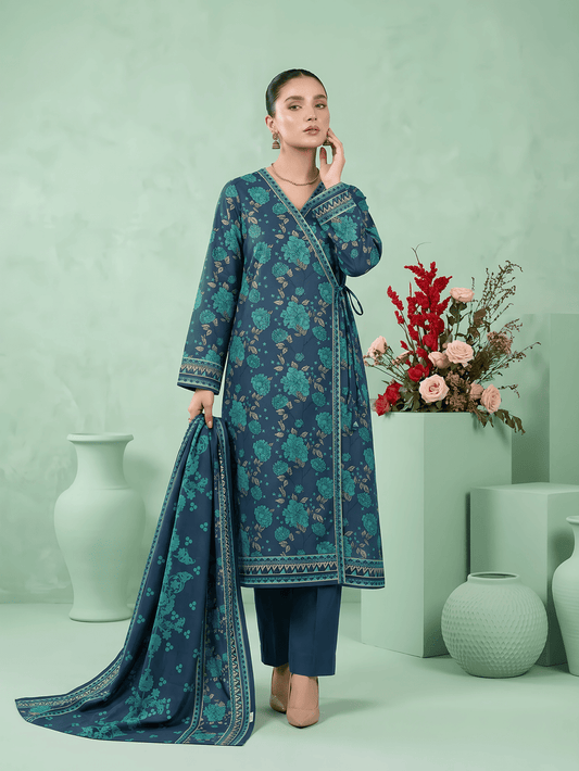 Unstitched Printed Lawn 3 Piece