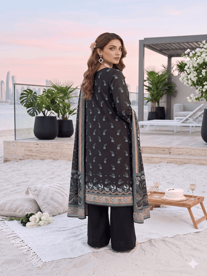 Unstitched Printed Lawn 3 Piece Suit
