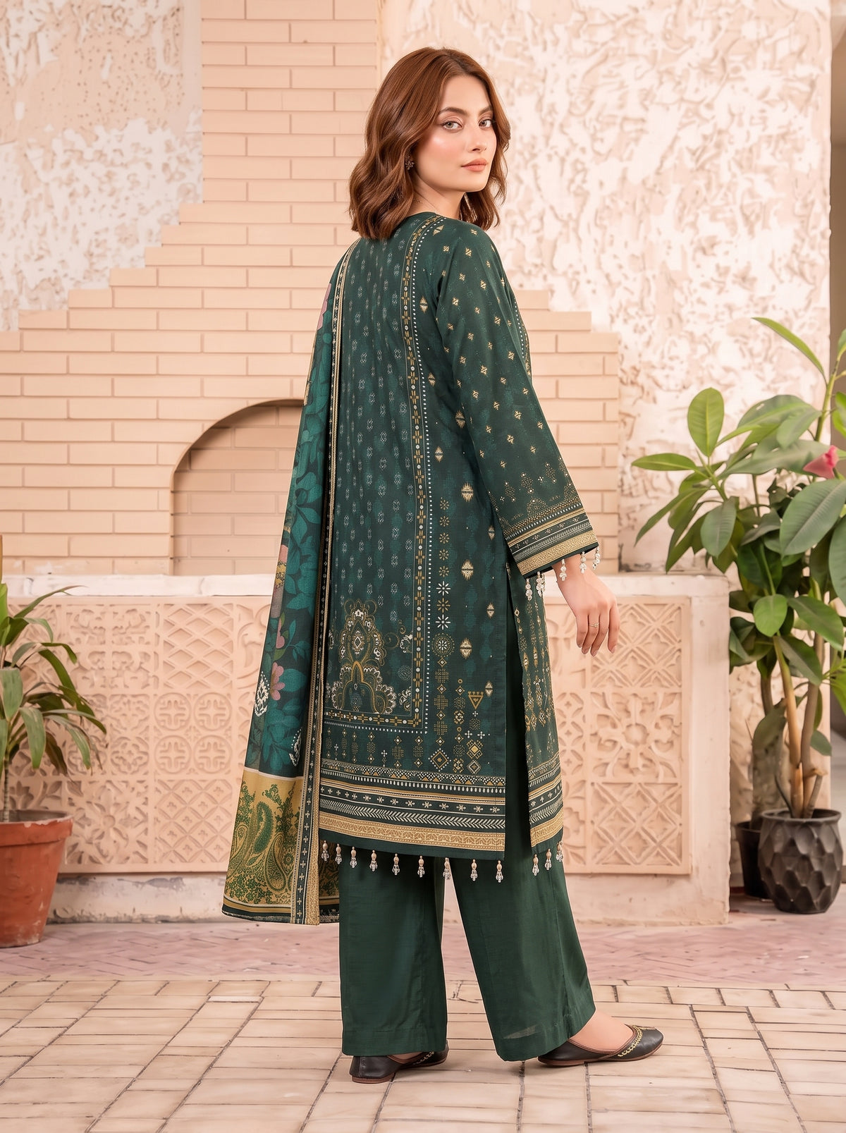 Khumar Vol 2 Printed 3-Piece Suit (Design 6)