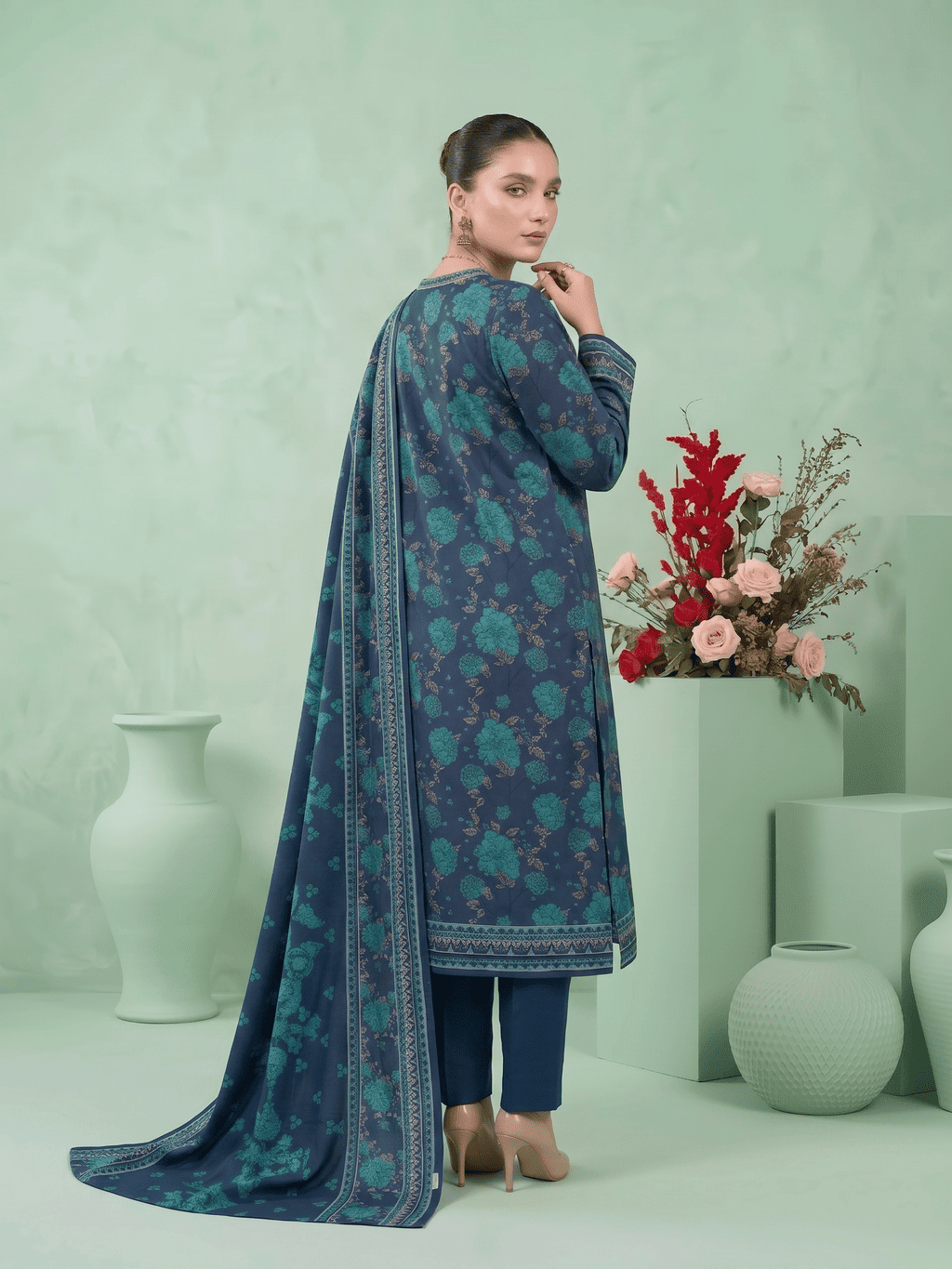 Unstitched Printed Lawn 3 Piece