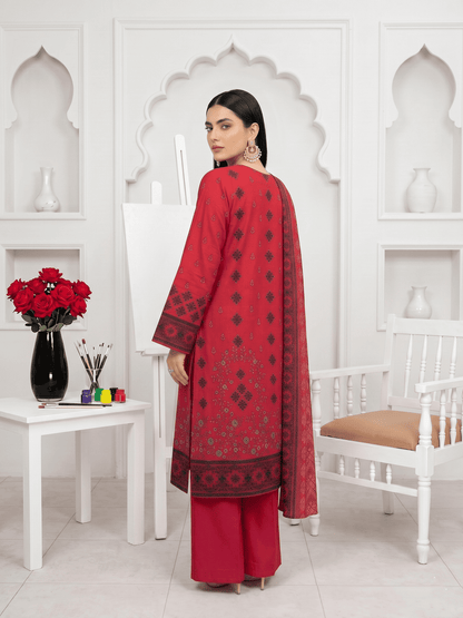 Unstitched Printed Lawn 3 Piece