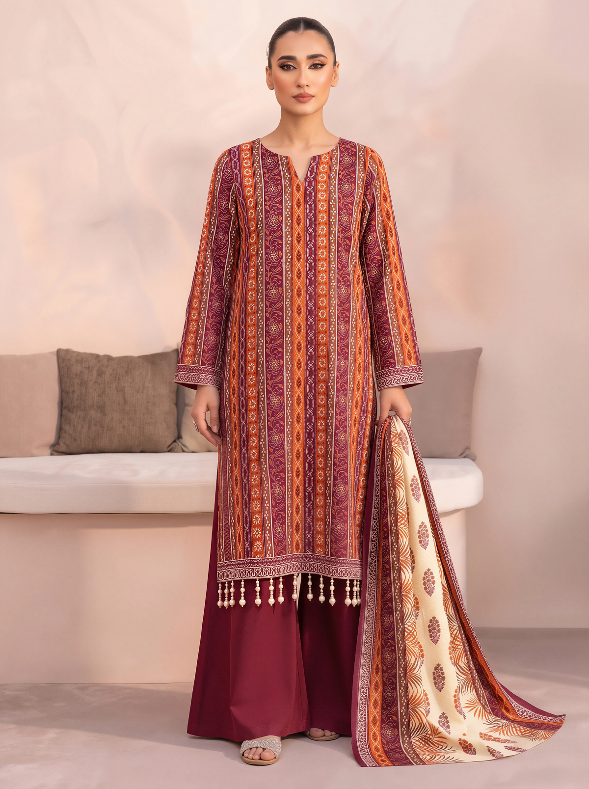 Khaddar Mehak 3-Piece Suit