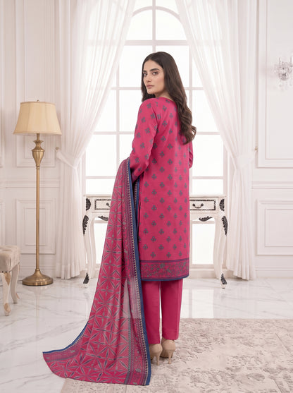 Unstitched Printed Lawn 3 Piece