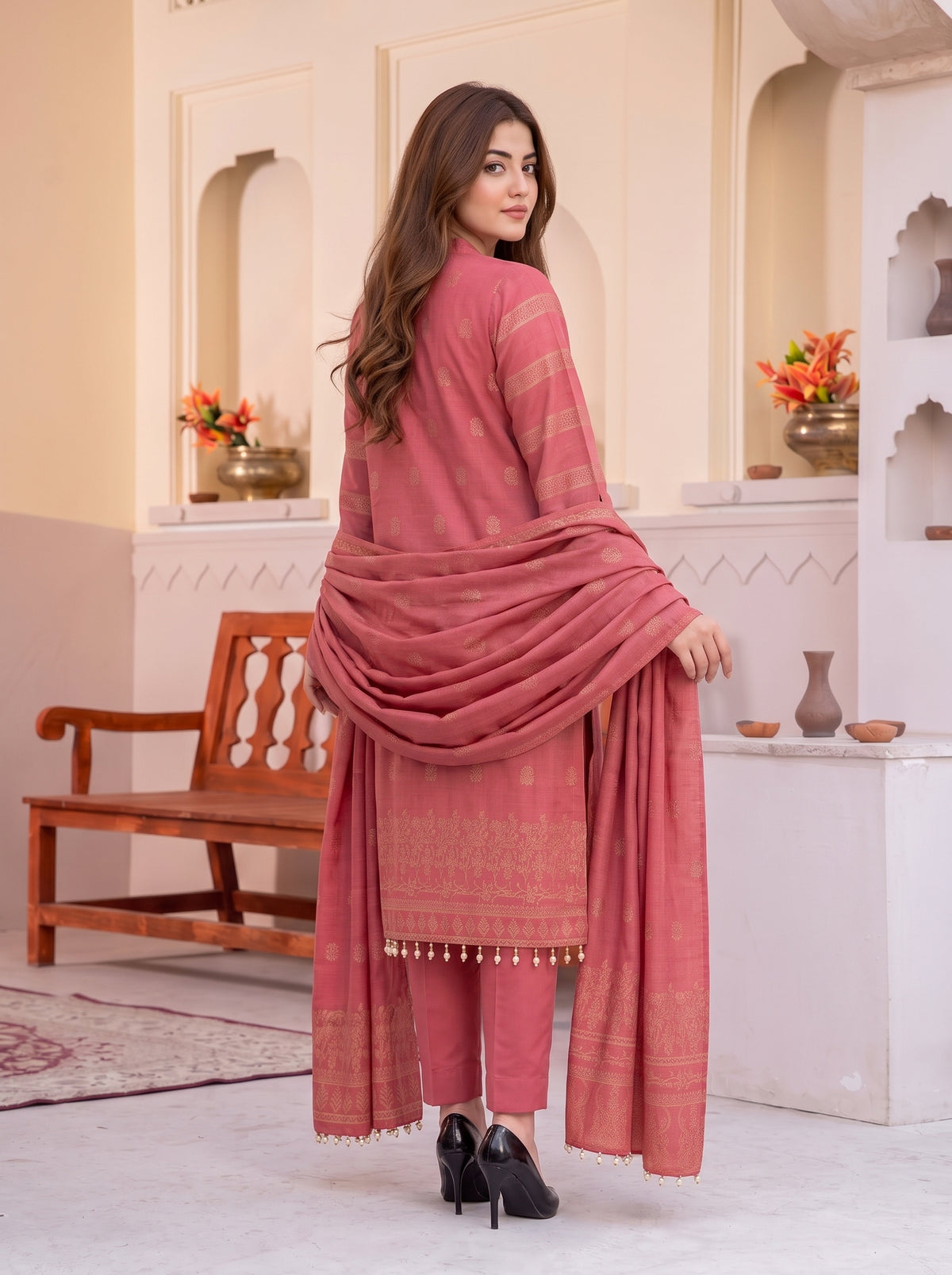 Saqaafah – 3 Piece Printed Lawn Suit