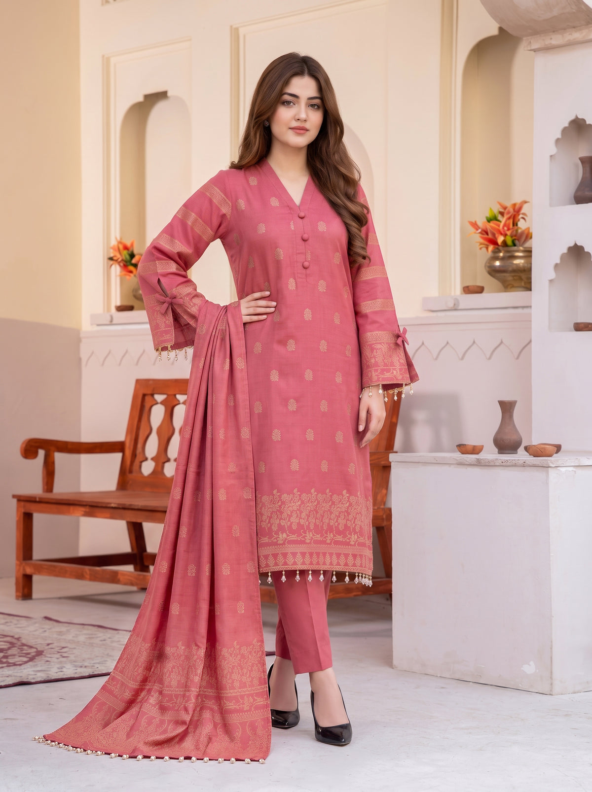 Saqaafah – 3 Piece Printed Lawn Suit