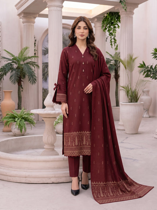 Libas e Khas Karandi 3-Piece Printed Suits Vol 2 (Design 6)