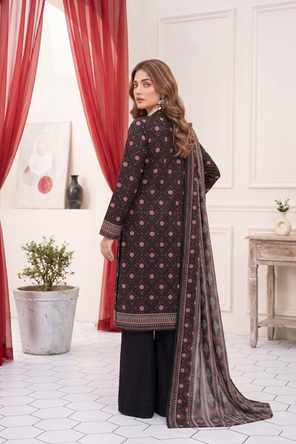 Unstitched Printed Lawn 3 Piece