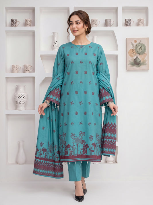 Brosha Saqaafah Vol 3 Printed 3-Piece Suit  (Design 5)