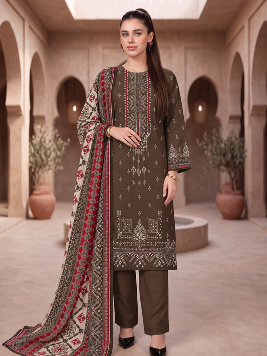 Khaddar Mehak 3-Piece Suit Vol 3 (Design 9)