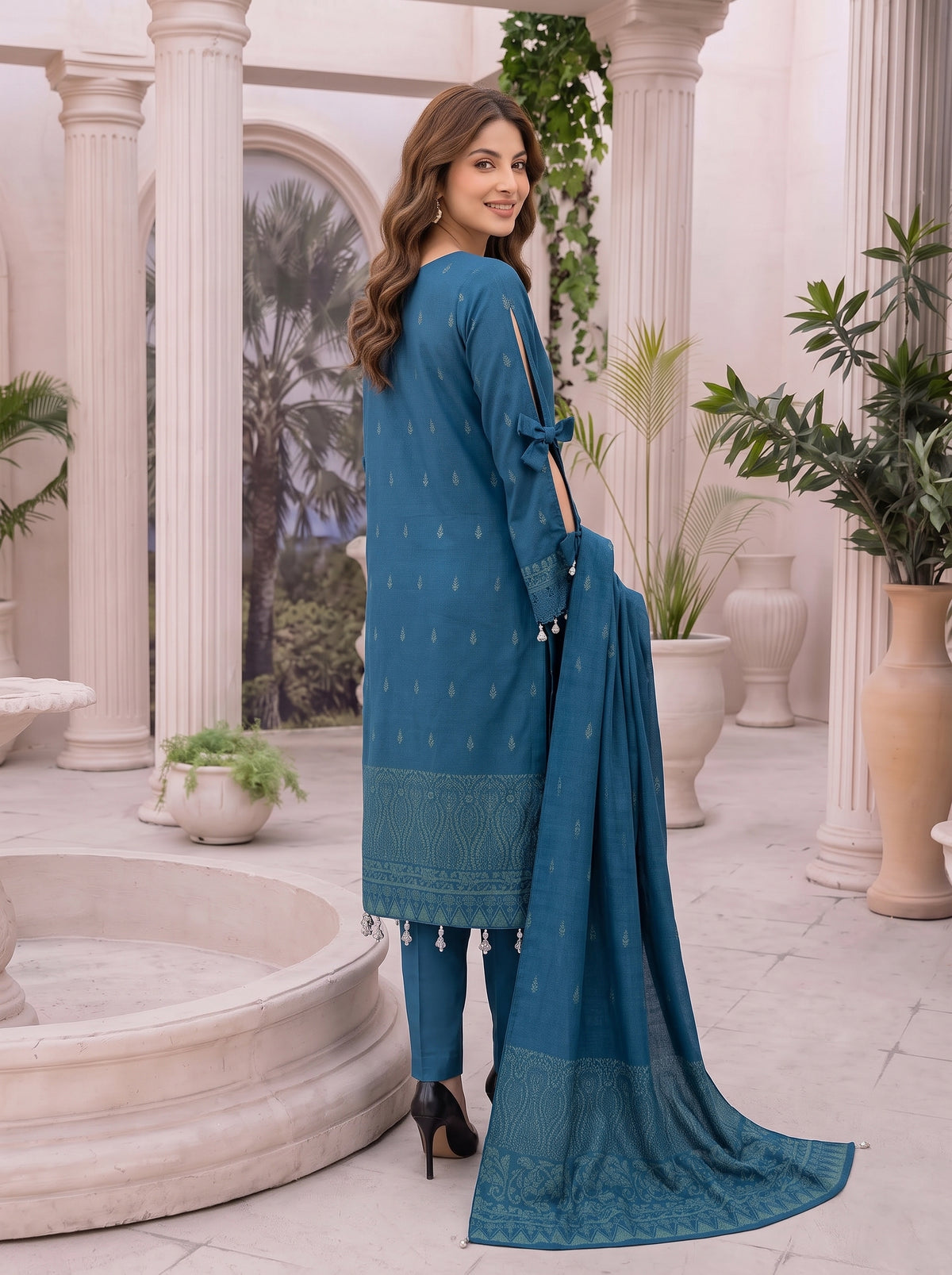 Libas e Khas Karandi 3-Piece Printed Suits Vol 2 (Design 7)