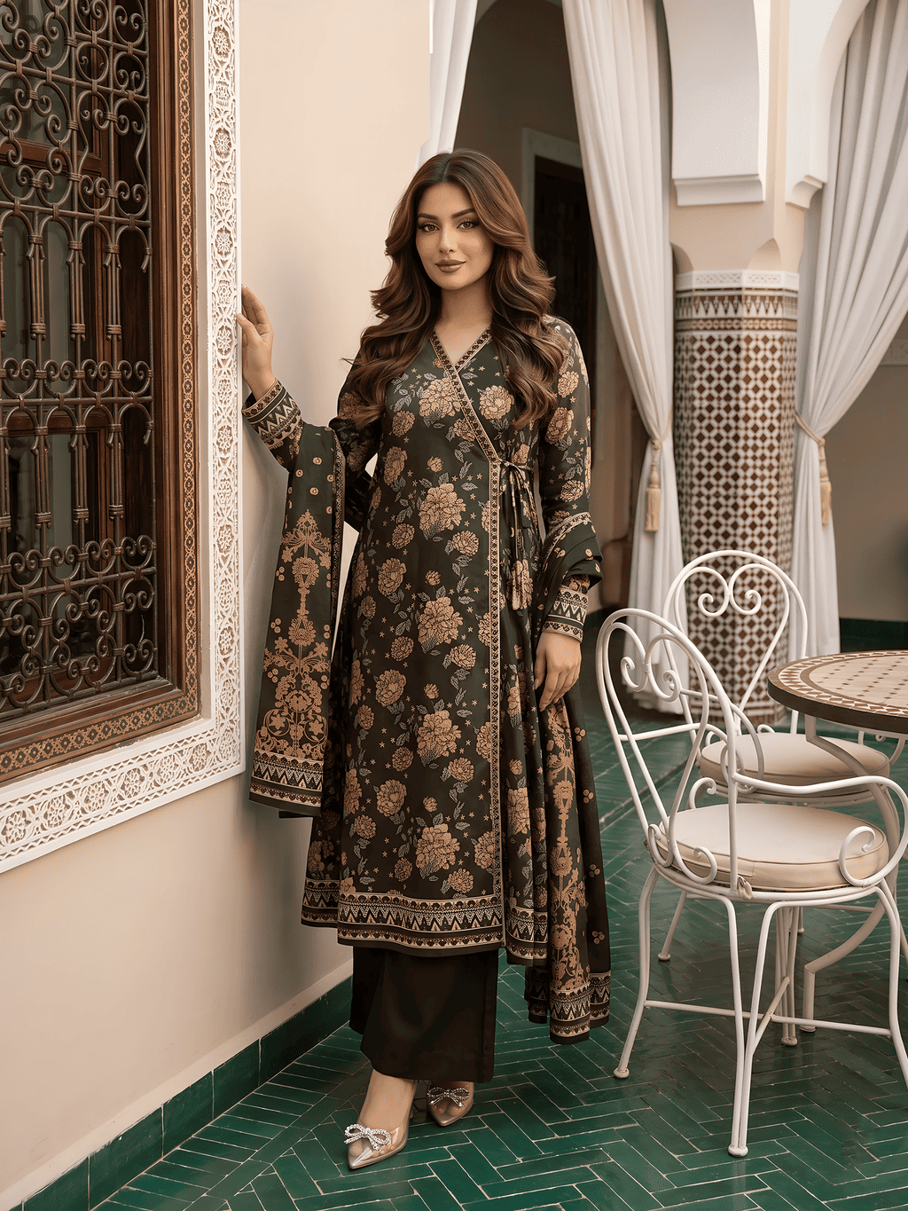 Unstitched Printed Lawn 3 Piece