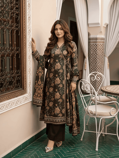 Unstitched Printed Lawn 3 Piece