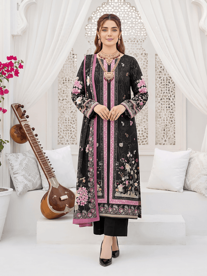 Unstitched Printed Lawn 3 Piece Suit