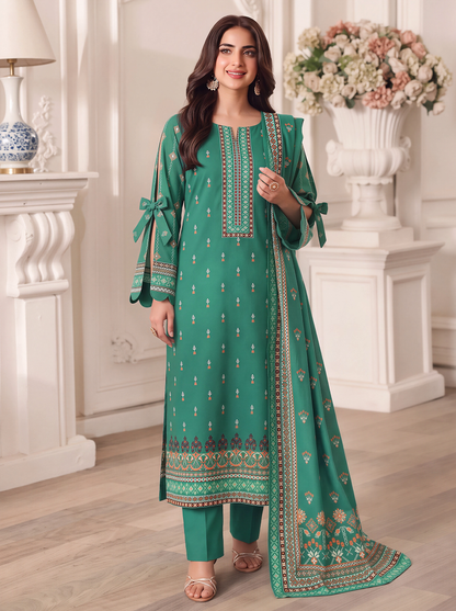 Mayal – 3 Piece Printed Suit  Vol 2 (Design 10)