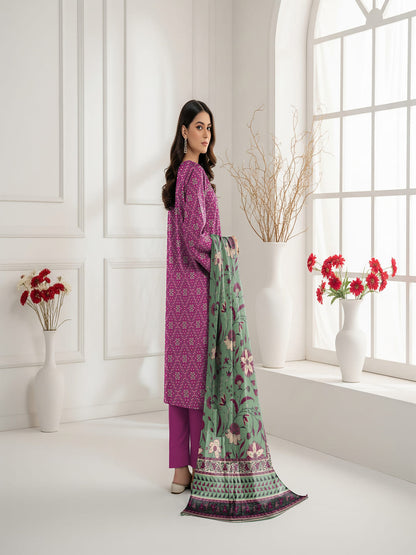 Unstitched Printed Lawn 3 Piece
