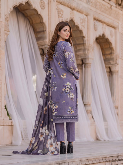 Gul-e-Saher – 3 Piece Printed Lawn Suit
