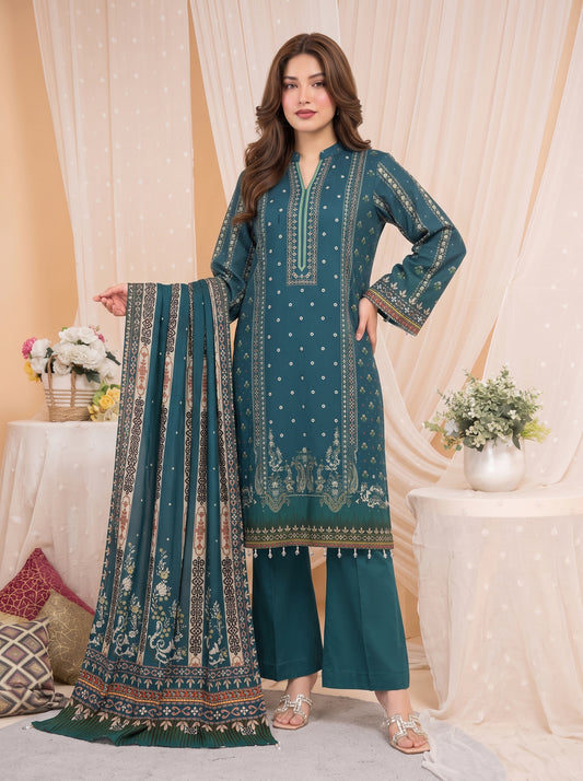 Khumar Vol 1 Printed 3-Piece Suit (Design 8)