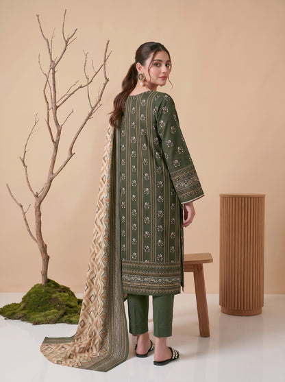 Unstitched Printed Lawn 3 Piece