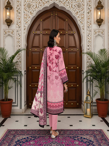 Unstitched Printed Lawn 3 Piece