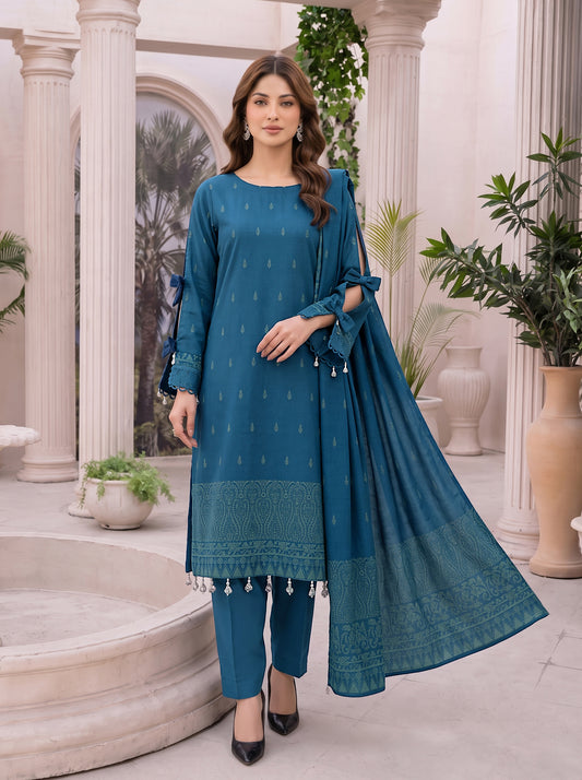 Libas e Khas Karandi 3-Piece Printed Suits Vol 2 (Design 7)